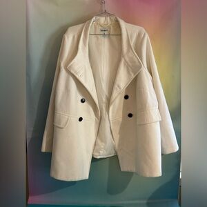 Old Navy Women's Off-White Pea Coat